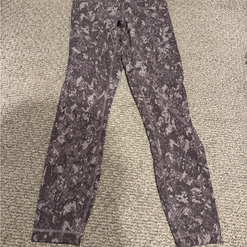 Lululemon Athletica tan Patterned Leggings